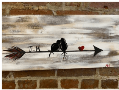 Love Birds on Pallet