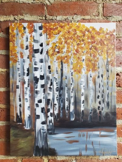FALL BIRCH TREES