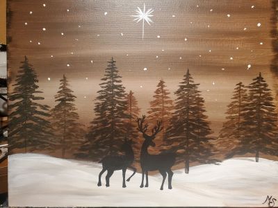 Deers under the North Star