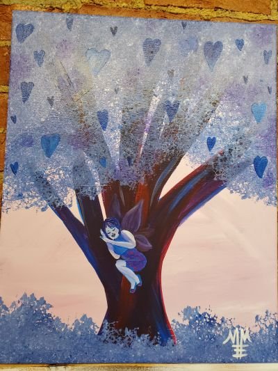 Sleeping Fairy in a Tree