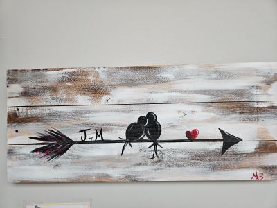 Love Bird on a Pallet
